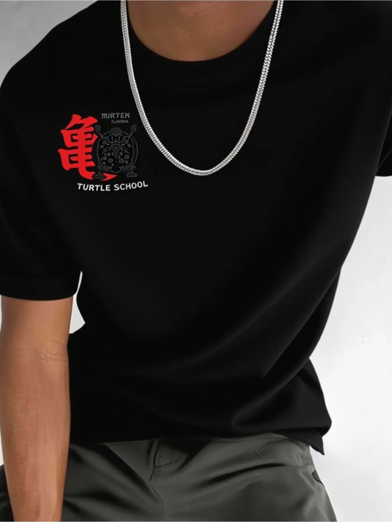 마스터 로시 드래곤 볼 애니메이션 여름 티셔츠 하라주쿠 남성 코튼 피트니스 레트로 streetwear 오버 사이즈 여성 반팔 캐주얼