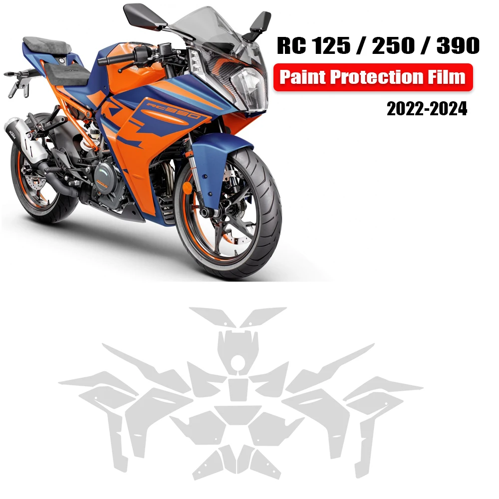 For RC 250 PPF RC390 TPU Fuel Tank Protection Invisible Fairing Paint Protection RC 125 TPU Anti-scratch Paint Protective Film