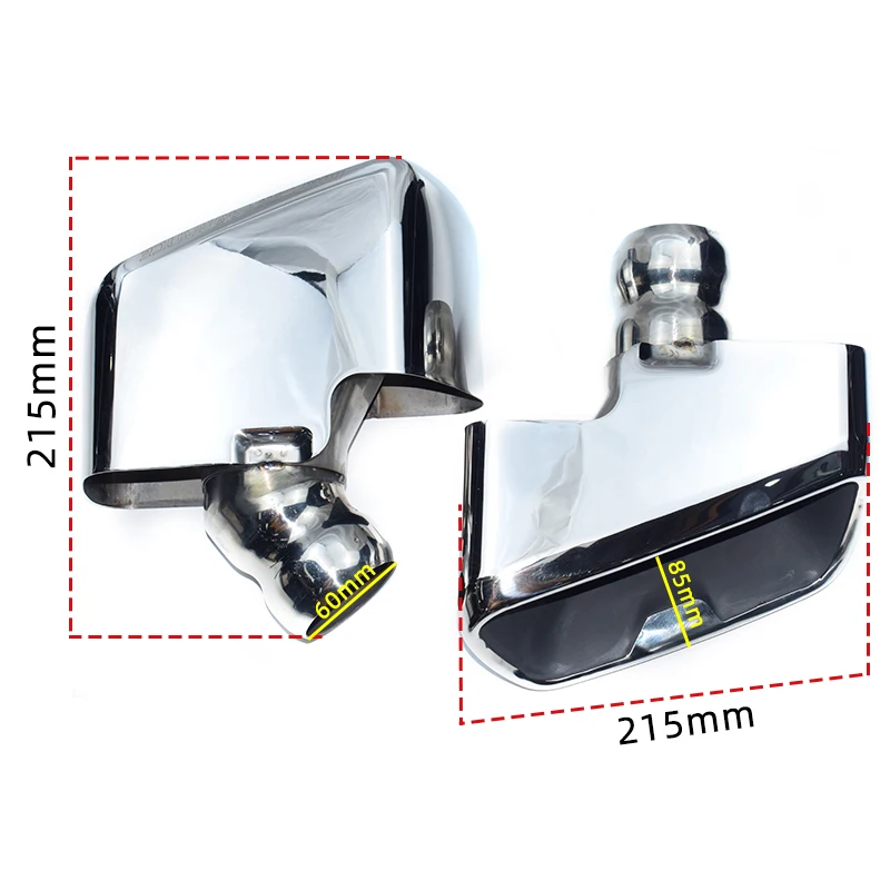 For DEX Exhaust Tips for 2018-2023 5 Series G30 G31 530i 540i Modification MP Stainless Steel Exhaust Pipes  Muffler  Nozzle