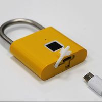 Keyless Fingerprint Lock Waterproof Anti-theft Smart Padlock Intelligent Safety USB Charging Electronic Door Lock Outdoor