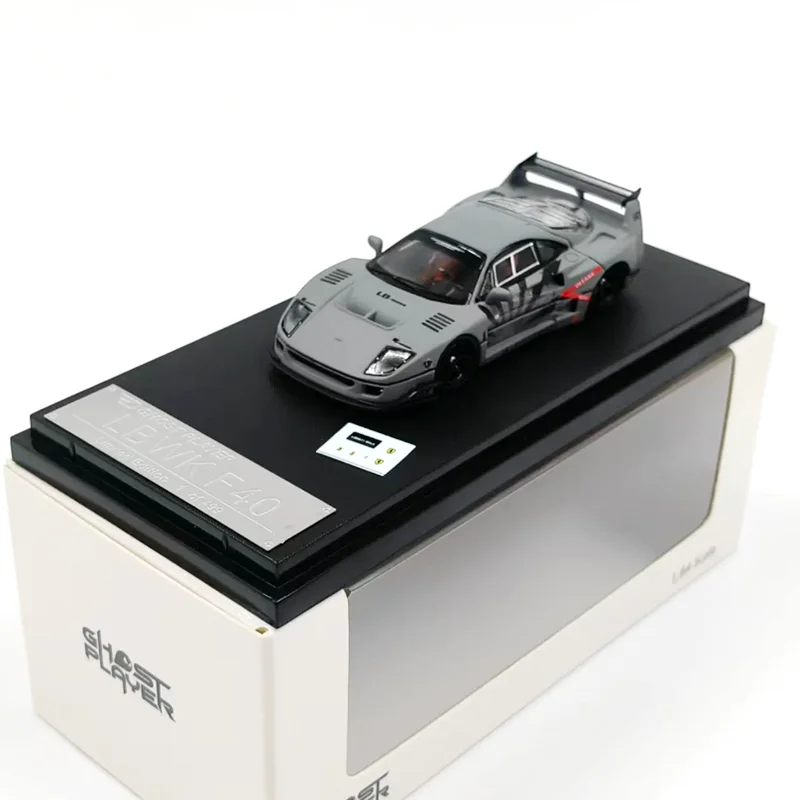 Ghost Player Diecast 1:64 Scale LBWK F40 Alloy Simulation Car Model Classic Collection Decoration Holiday Gift Static Display