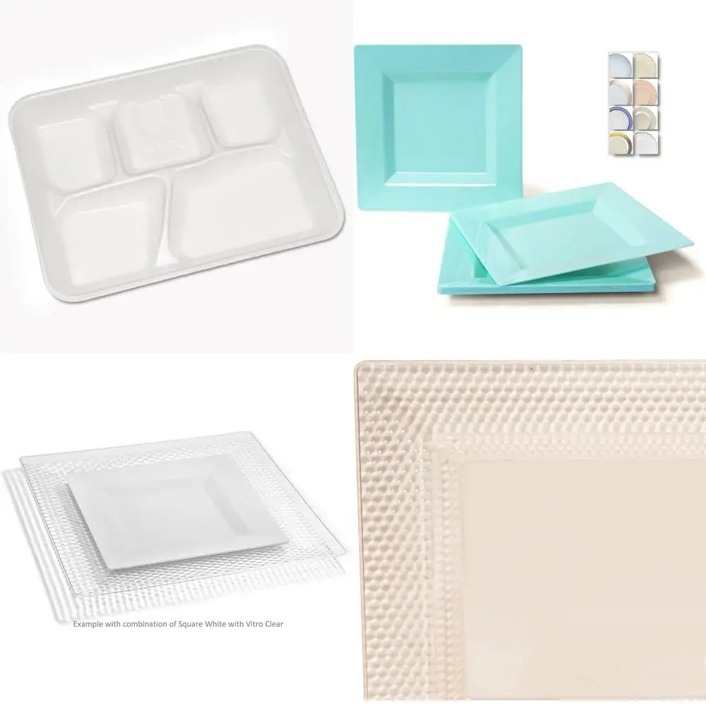 

Lightweight Foam School Trays, 5-Compartment, White, 8.25 X 10.5, 500 Pack, Bulk Supply for Cafeteria Use