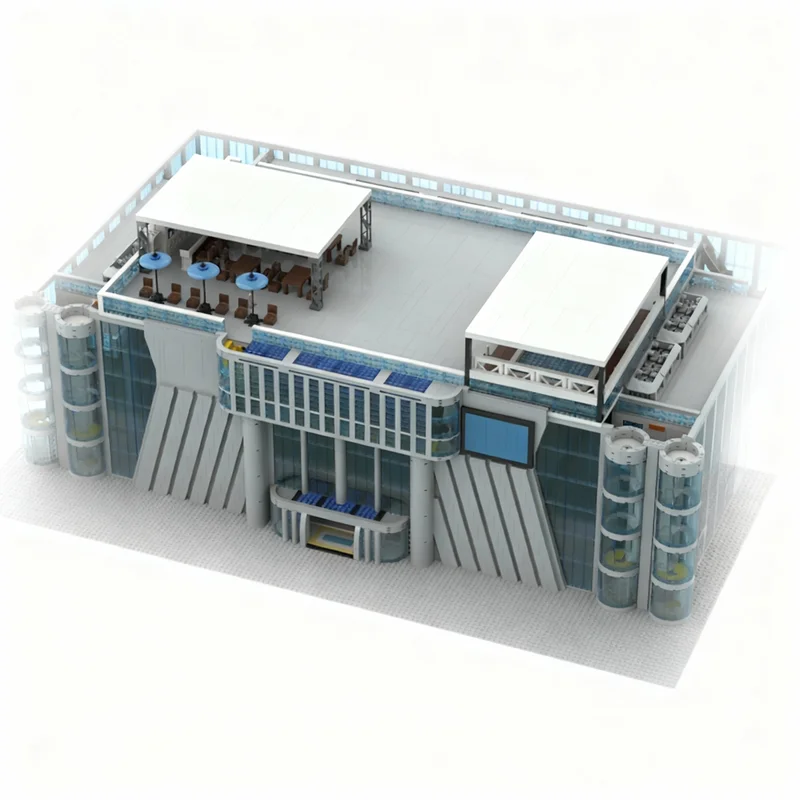 Kids Toys Mall - 17446pcs MOC Mall Model Toy Building