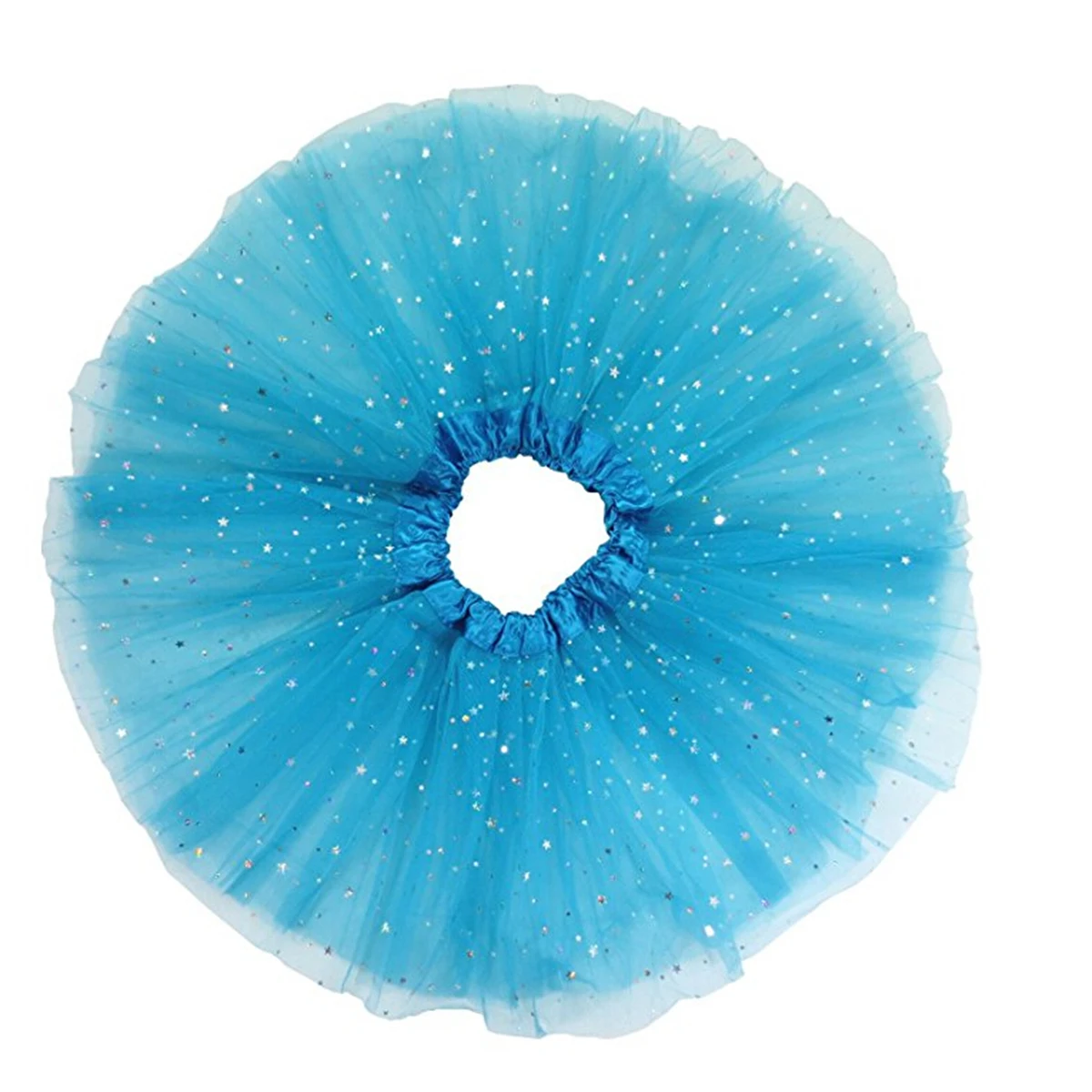 

Sequin Yarn Dance Skirt Girls Tutu Dress Toddler Blue Child Lightweight Comfortable Shiny Costumes Baby Skirt