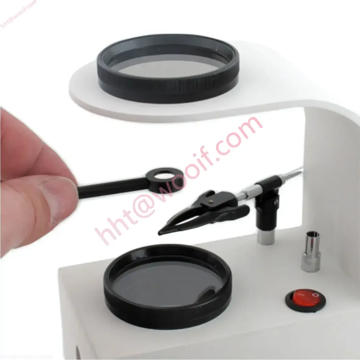 卓上偏光器 LED 懐中電灯干渉ボールジュエリー宝石宝石ツール宝石学検査