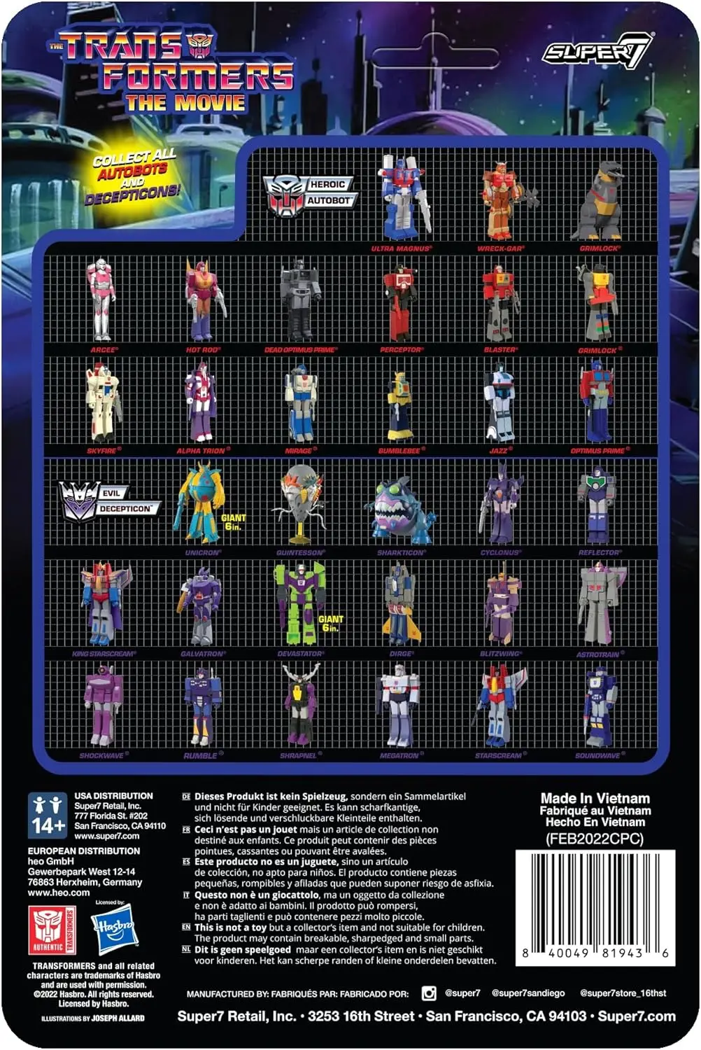 Super7 Transformers Wreck-Gar – 3,75-Zoll-Transformatoren-Actionfigur mit Zubehör, klassischen Cartoon-Sammlerstücken und Retro-Spielzeug