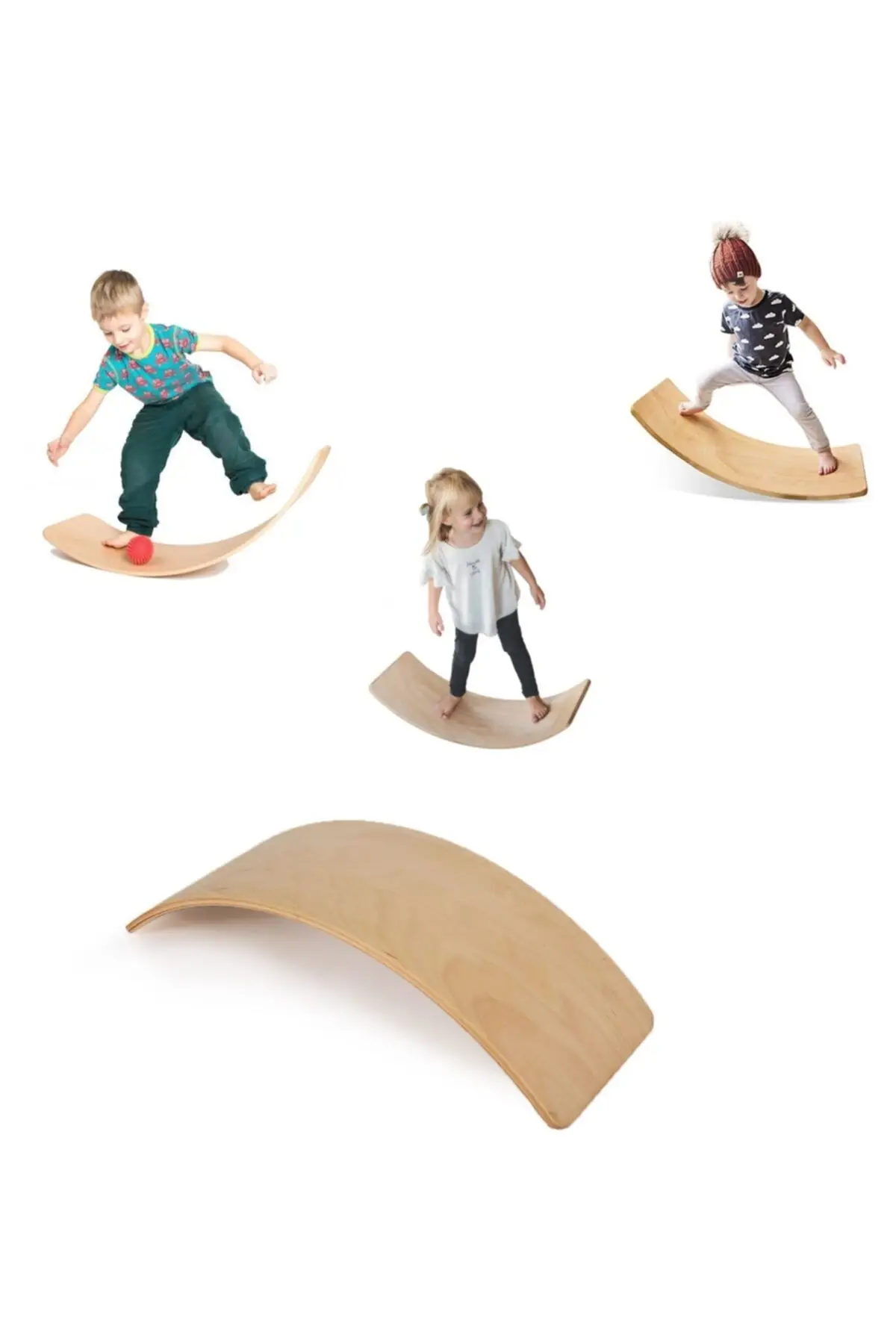 Wooden Child Balance Board Yoga Exercise Sports 50 X27cm Game Platform playground walking devices stepper fitness Treadmill gym