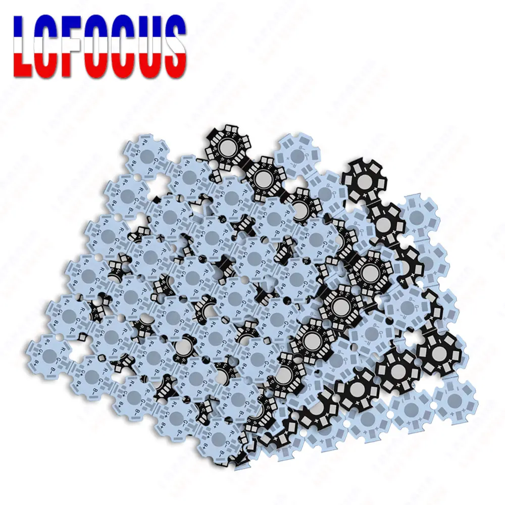 1W 3W 5W LED Dissipatore di Calore Piastra Base In Alluminio Scheda PCB Substrato 20mm Star RGB RGBW Sistema di Raffreddamento FAI DA TE Per 1 3 5 W Watt SMD COB