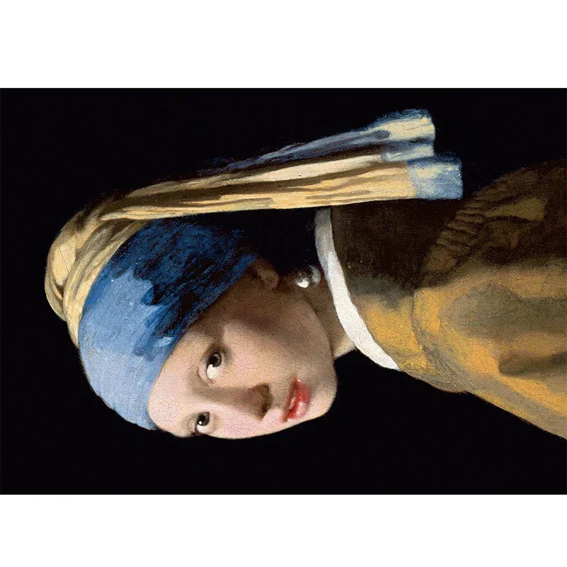 150 قطعة أنبوب اختبار صغير بانوراما الألغاز فتاة مع اللؤلؤ القرط الضغط لعبة الثلاجة لغز لعبة الأسرة الديكور