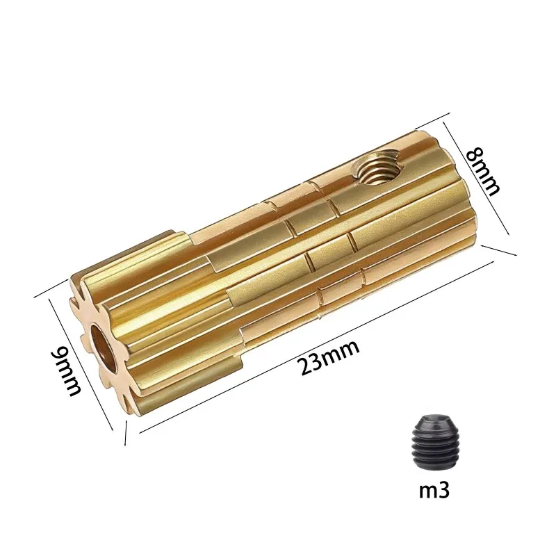 RC Car Motor Gear 10T Pinion Gear For Tamiya CW-01 Lunch Box Midnight Pumpkin Upgrade Parts