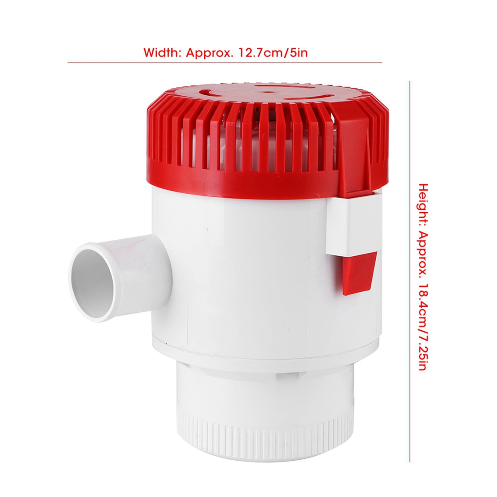 3500GPH 12V Professional Submersible Bilge Pump Marine Boat Yacht Accessory G3500‑01