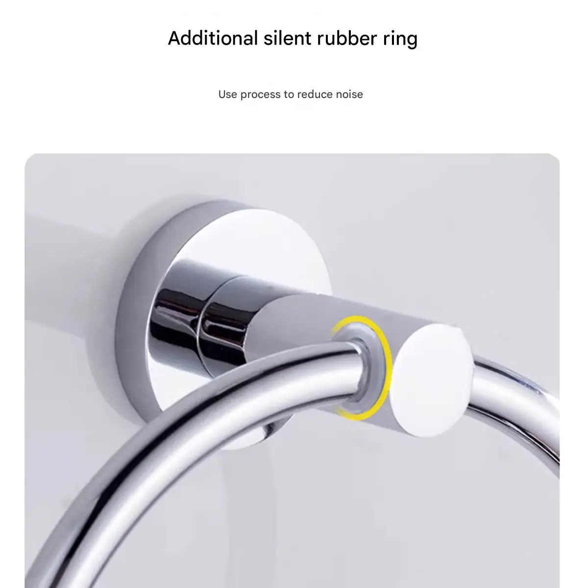 1 قطعة منشفة الحمام حلقة هوك إكسسوارات الأجزاء الداخلية للكمبيوتر حامل التخزين الفولاذ المقاوم للصدأ حامل منشفة اليد الحديثة شماعات المناشف المستديرة #5