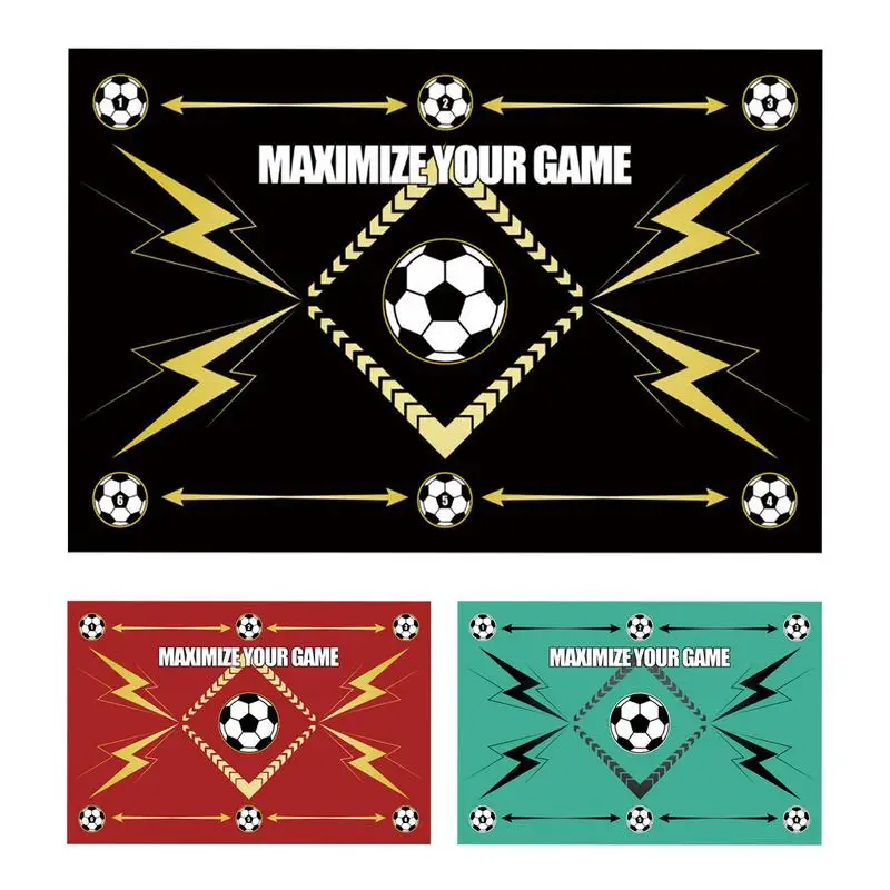 Football Training Mat Soccer Carpet Child Training Pack Indoor Foldable Kids Adults Dribble Non Slip Kids Adults Rug Soccer