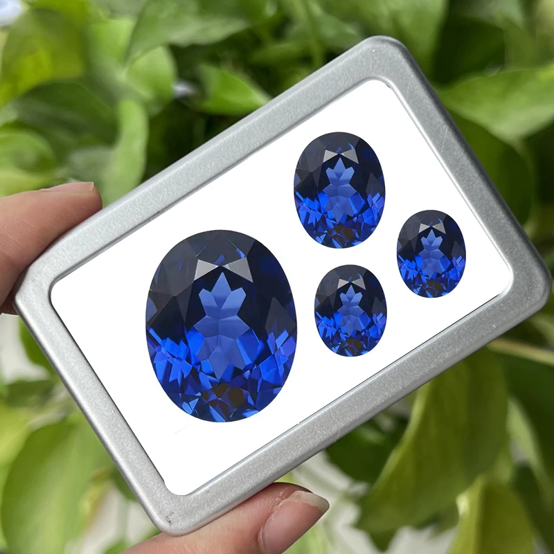 

Box Pack Blue Sapphire AAAA+ Oval Faceted Cut Loose Gemstone for Jewelry Making/Gem Collection VVS Mohs Hardness Gems