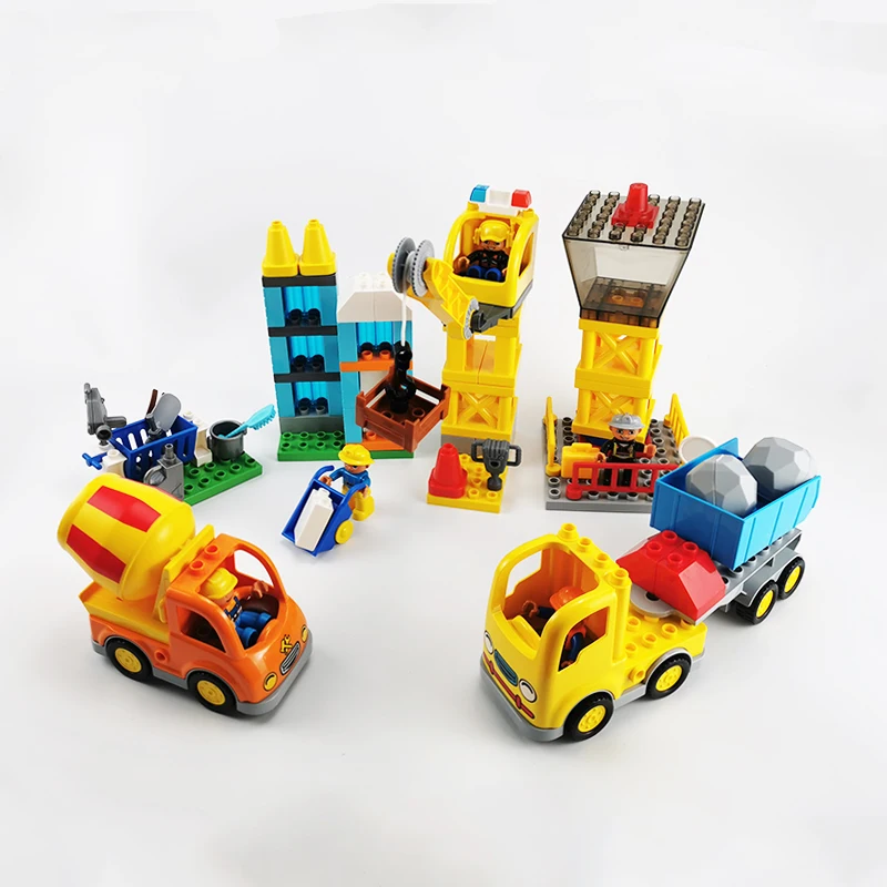 Big Size Building Blocks Building Construction Site Moc Construction Accessories Compatible Large Bricks Assembly Toy Children