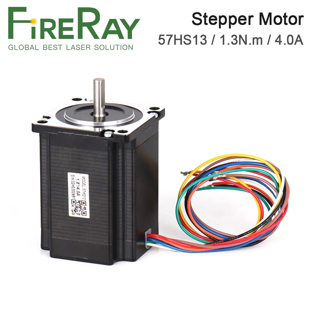 FireRay Leadshine 57HS13 Nema23 2Phase 8-Lead Stepper Motor 1.4N.m 4.0A للطابعة ثلاثية الأبعاد Co2 آلة القطع والنقش بالليزر