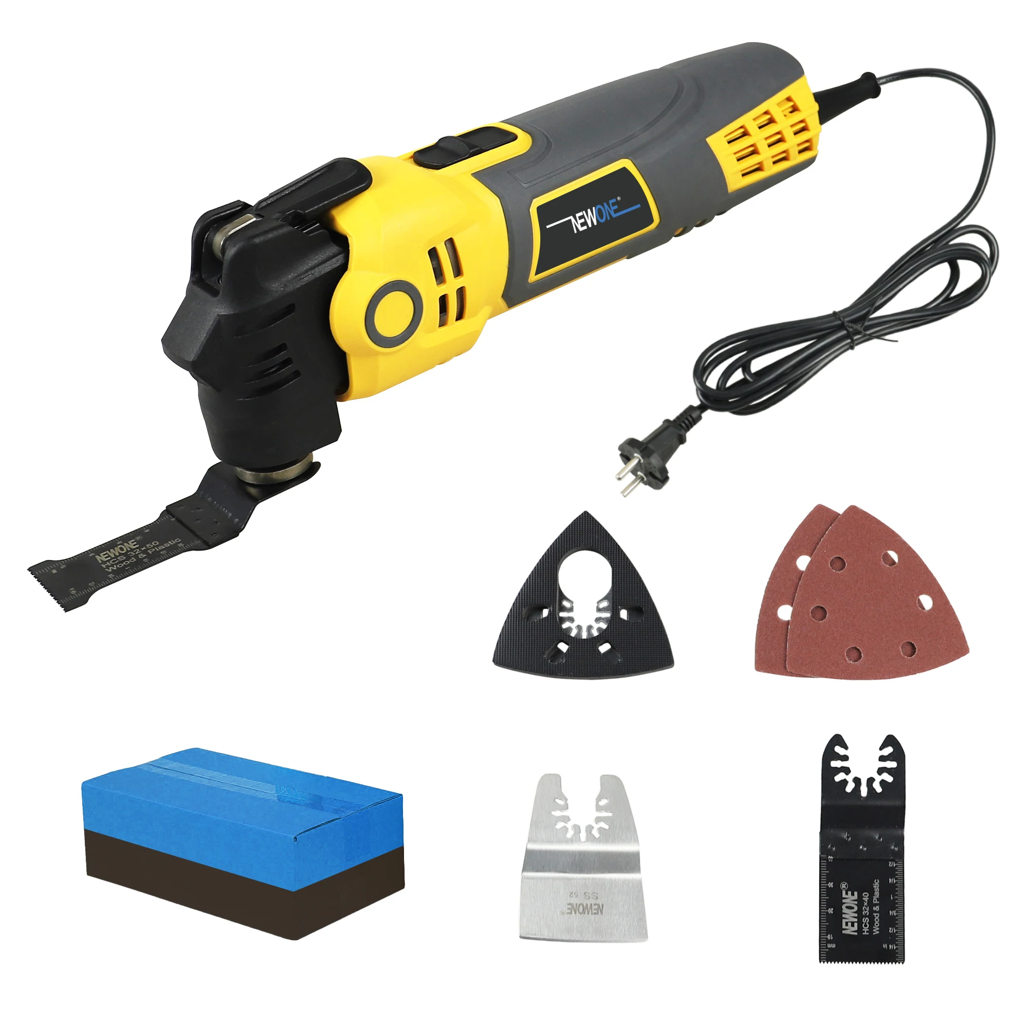 500W Yellow Shock Resistant Universal Treasure Quickrelease Oscillating Tool Suitable For Sawing And Polishing Wood Metal Glass