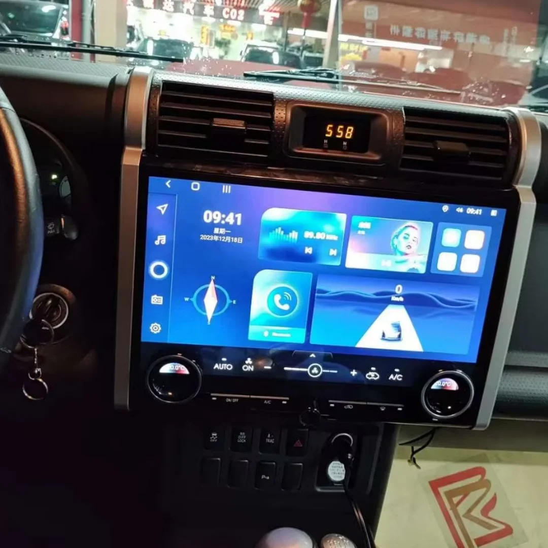 15 Inch For Toyota Land Cruiser FJ 2007 2008 -2022 Touch Screen Android 13 Multimedia Player Car GPS Navigation Radio Head Unit