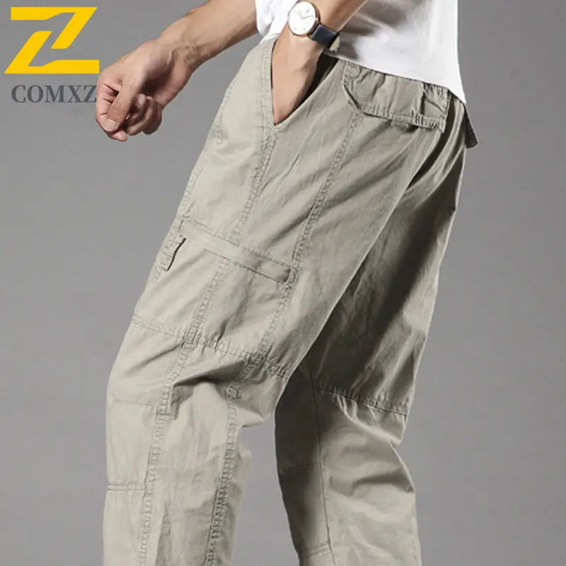 Classic Men's Cargo Pants 2025 New Autumn Trendy Cycling Camping Lightweight Durable Trousers Mountain Trekking Utility Pants