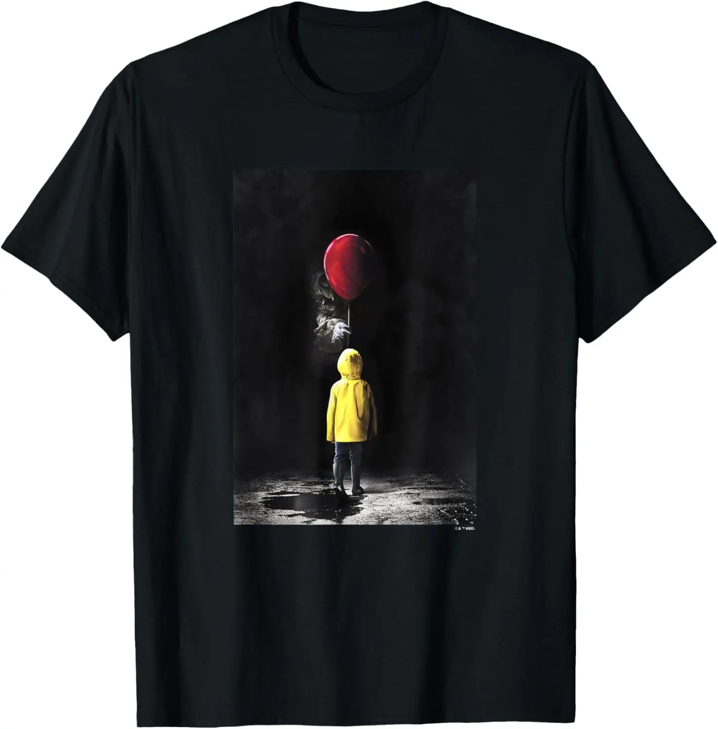 It Pennywise & Georgie Red Balloon Iconic Movie Poster T-Shirt