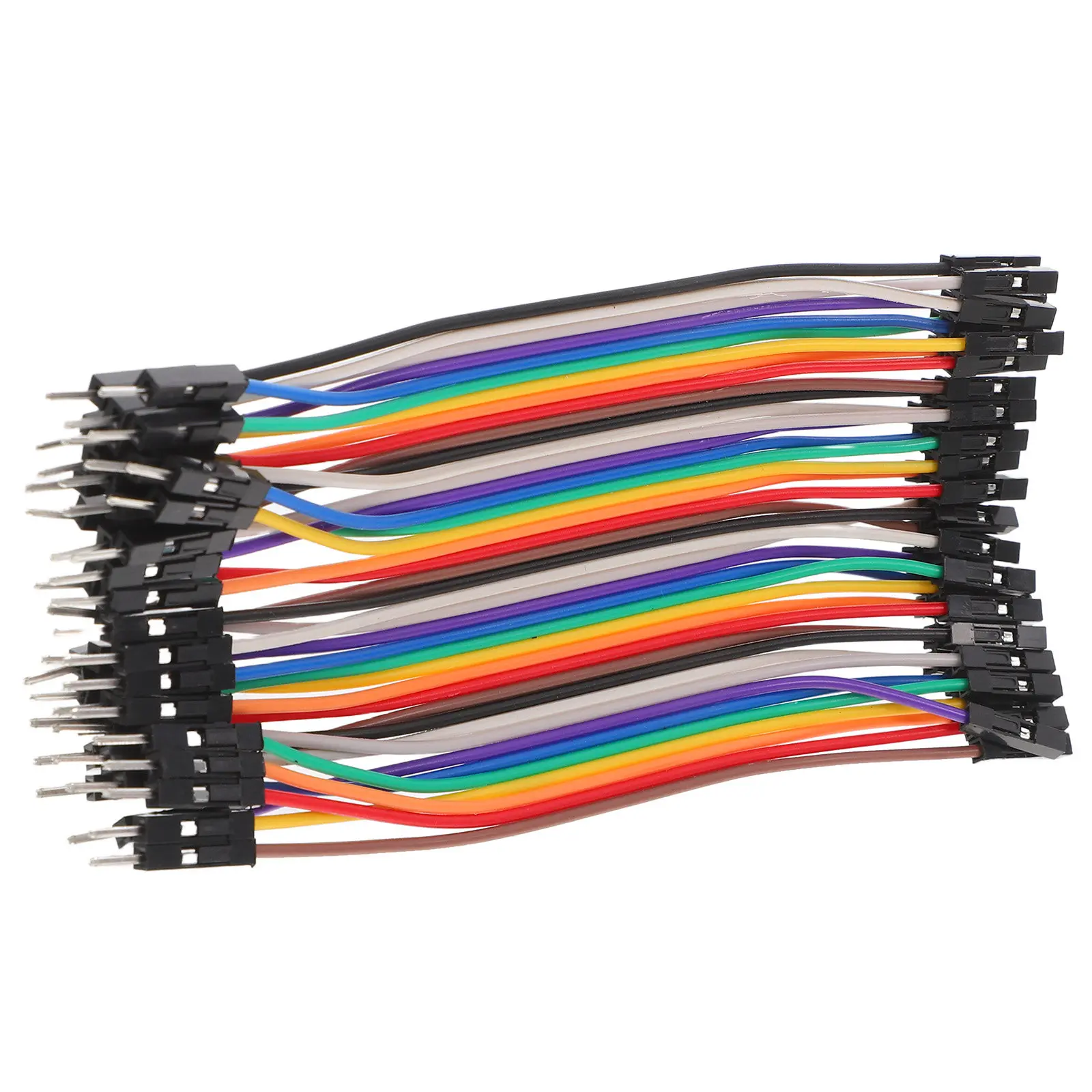 

40Pcs 10Cm Male to Female Jumper Wires 2.54mm Breadboard Wire Cable for DIY Electronics Breadboard Jumper Cable Kit