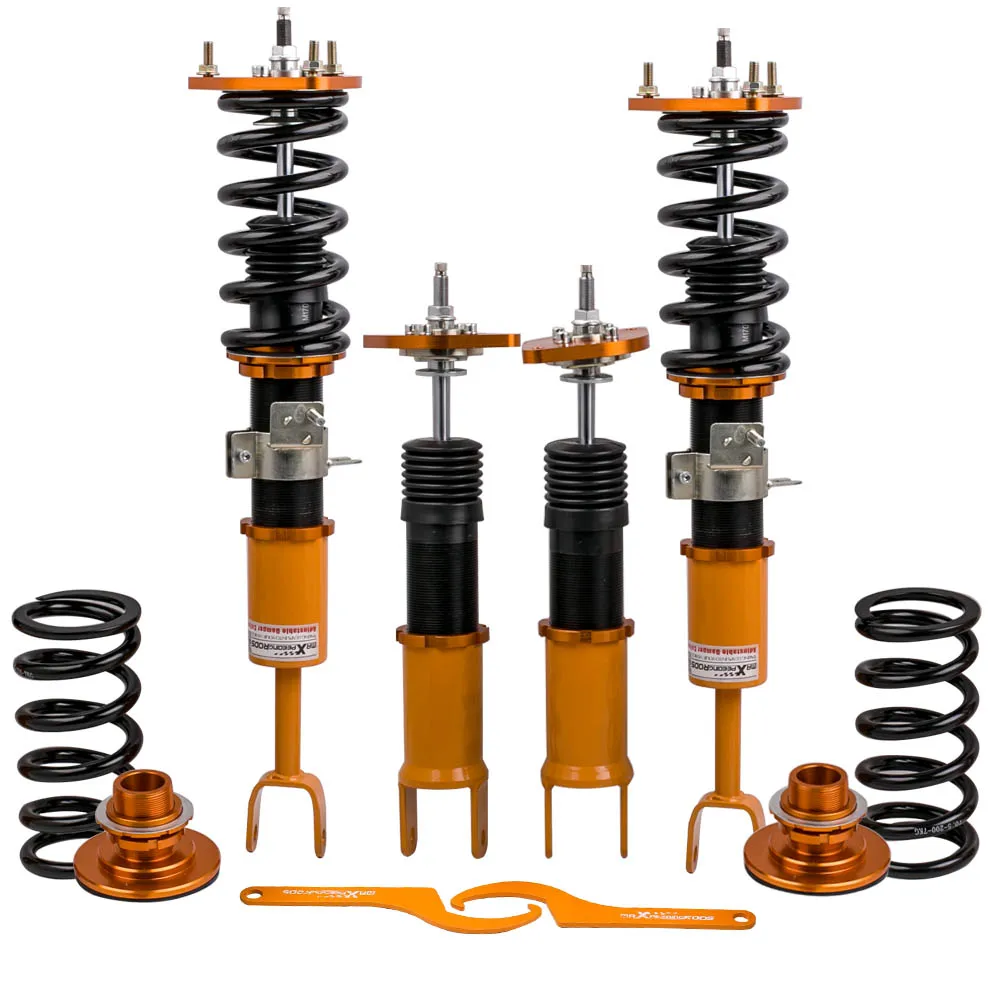 Maxpeedingrods Coilovers Struts Shocks 24 Ways For Nissan 350Z Base Coupe 03-08 Coilover Suspension Kit