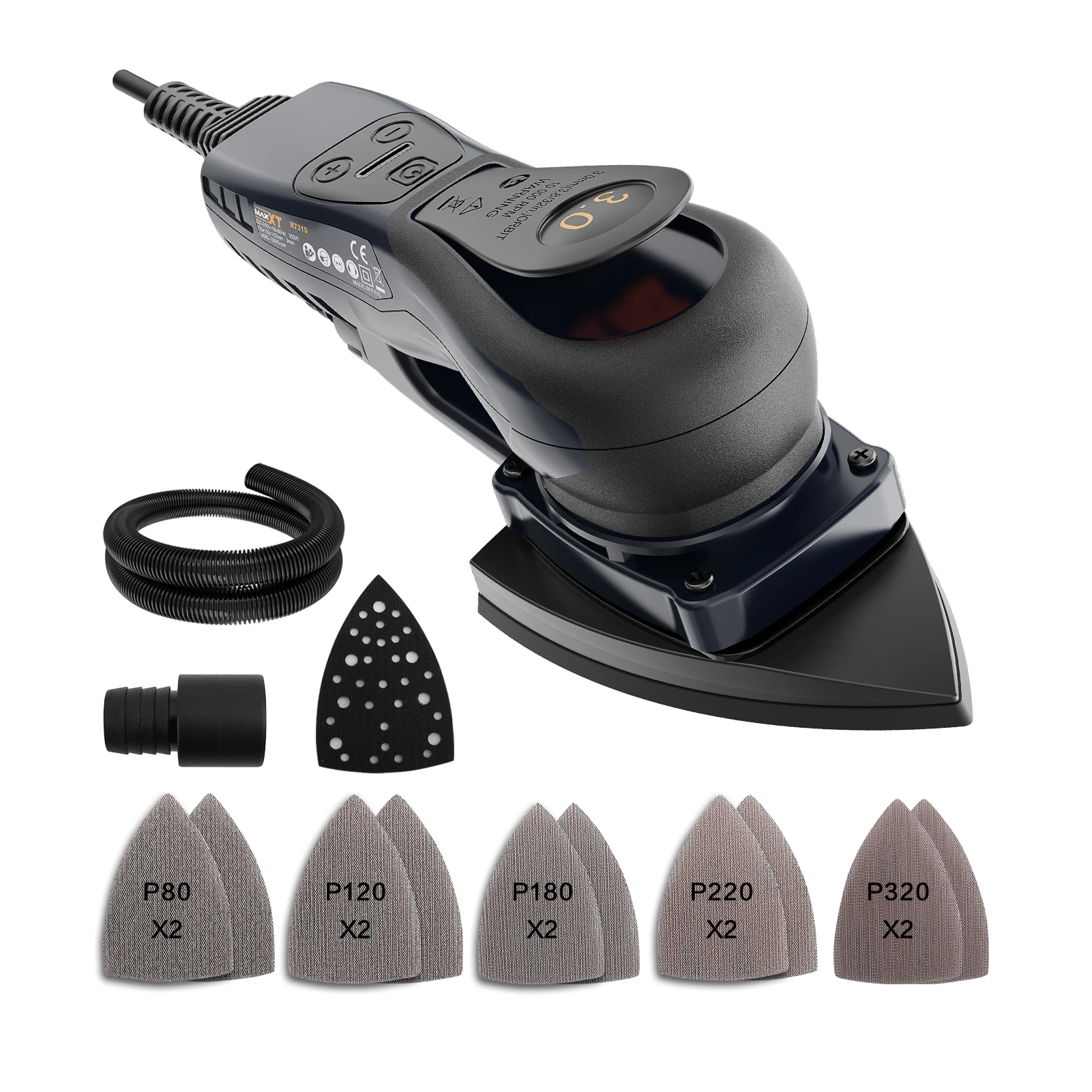 

Бесщеточный двигатель с переменной скоростью MAXXT, эксцентрикость, треугольная шлифовальная машина