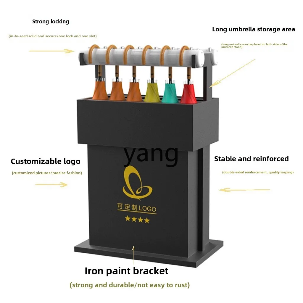 Stojak na parasole LTT z zamkiem Komercyjny regał magazynowy Lobby hotelowe Oddział sprzedaży Wygodny