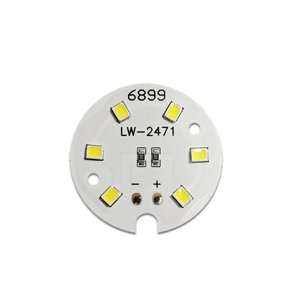 Imagem -02 - Fonte de Luz de Deformação Redonda Lâmpada Bulbo do Painel Branco Quente Branco e Amarelo Led 2835smd 3w 5v Diâmetro 31 mm