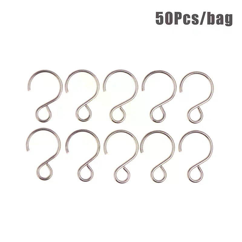 S Hook Crystal Hook Ring Connector Silver Bead & Chandelier Crystal Connectors Accessories Hanging Pandent Ring 50Pcs