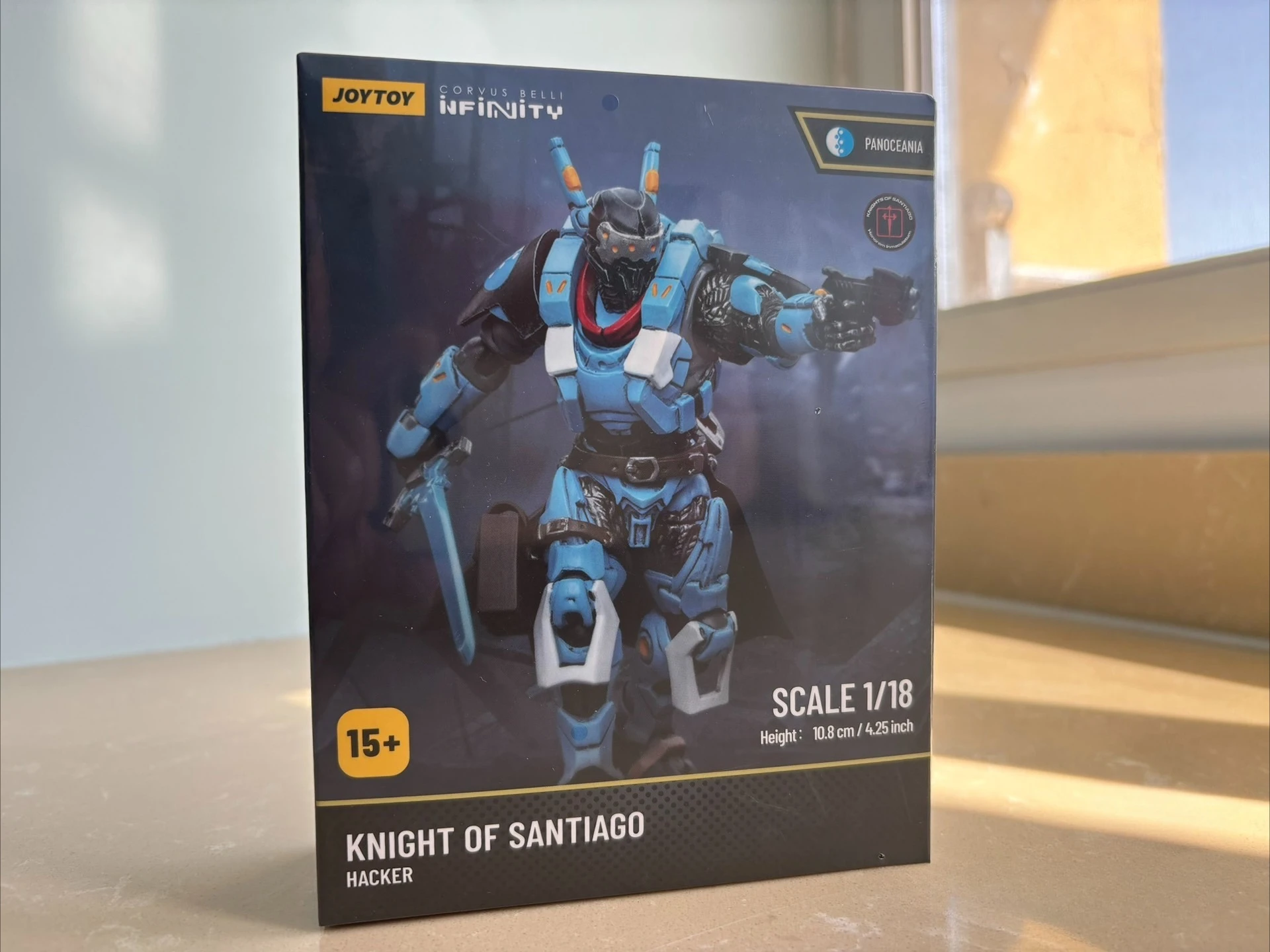 

In Stock JOYTOY Infinity 1/18 Action Figures Anime 10.8cm Knight of Santiago Hacker Model Collection Toy Gift