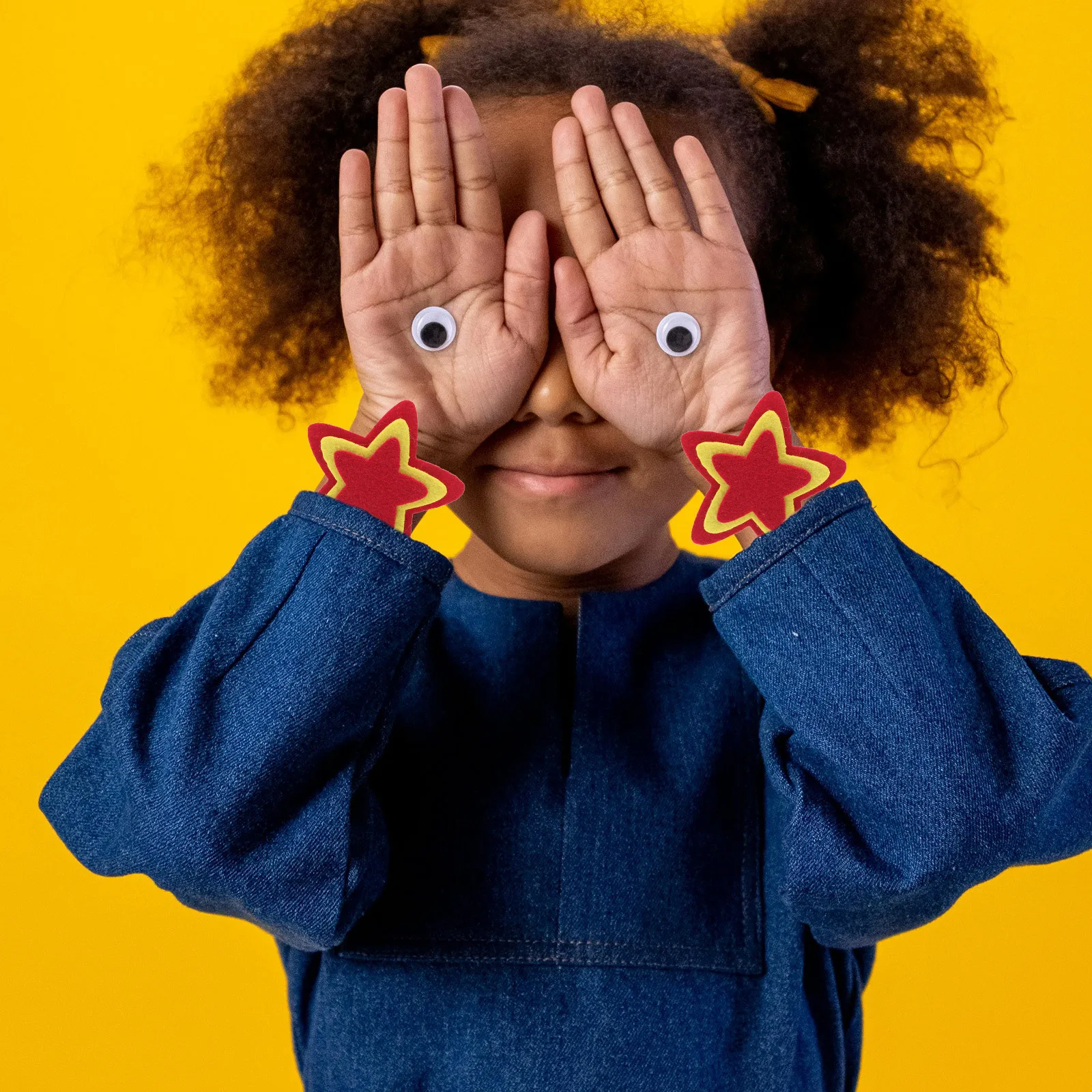 2 szt. Gwiezdne ozdoby na nadgarstek, pięcioramienne bransoletki dziecięce z filcu, bransoletki na rękę dla chłopców, na taniec, sport, imprezę, upominek dla dzieci