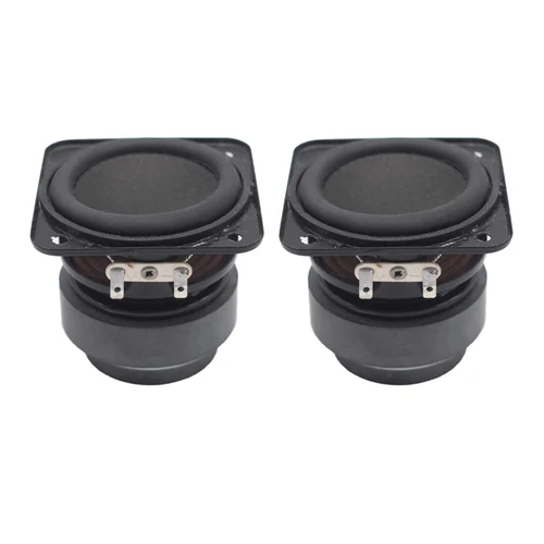 Altavoces de 2 pulgadas, 4 Ohm, 12W, altavoz magnético doble de rango completo para cine en casa, altavoz Bluetooth DIY de carrera larga para coche, 2 uds.