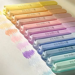 3Pcs/set Ins Aesthetic Shiny Thin Glitter Highlighter Girl Scrapbook Plannr Decor Pen Student Notebook Key Highlight Mark Pen