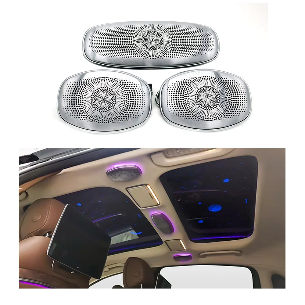 

High-quality Car Loudspeakers Audio System LED Ceiling Speakers Synchronous Original Ambient Light For Mercedes-Benz W213