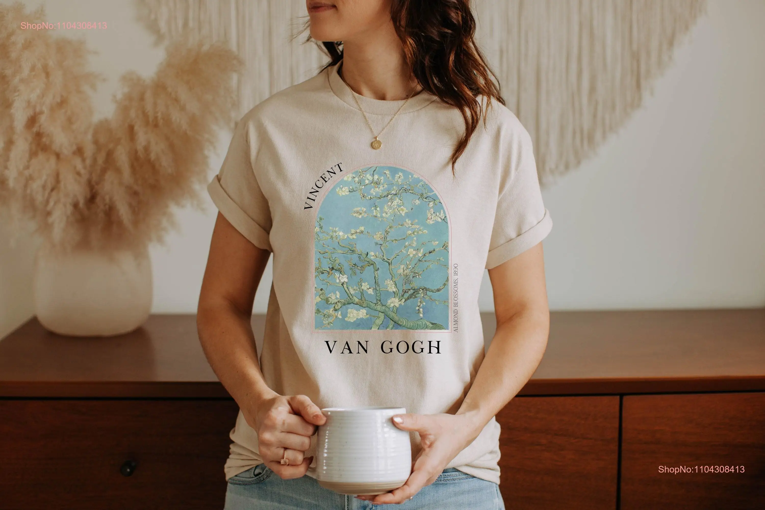 Van Gogh T Shirt Historia Sztuki Malarstwo Artysta Estetyczna Odzież Renesansowy Impresjonalista Ciemna Akademia Migdał VG6