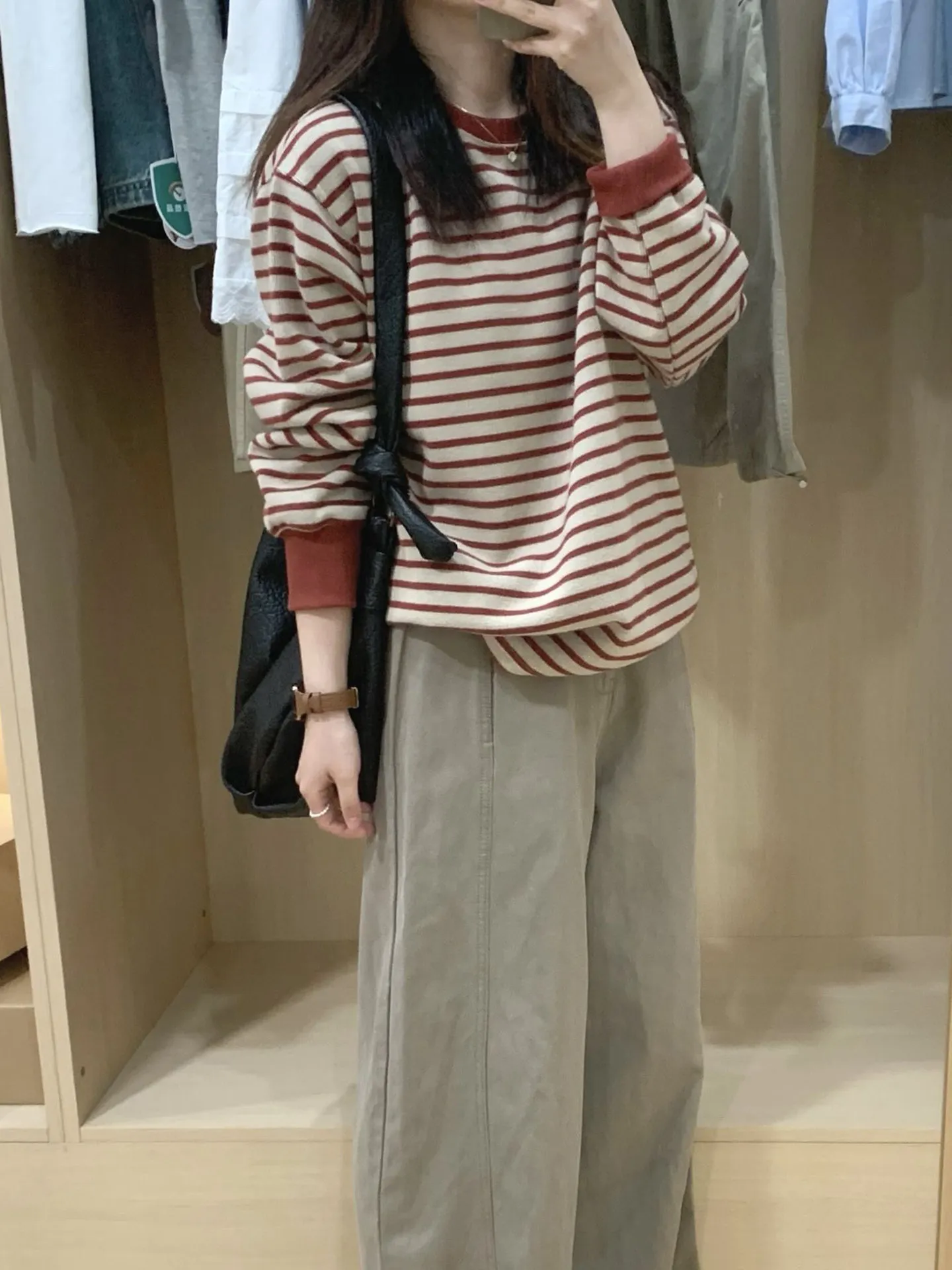Copy _ cover ancient Hong Kong flavor striped sweater women's 2025 new early autumn Korea.jpg