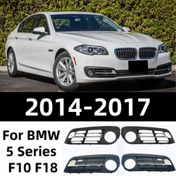 Fog lamp frame fog lamp cover front bumper fog lamp grille For BMW 5 Series F10 F18 2014 2015 2016 2017