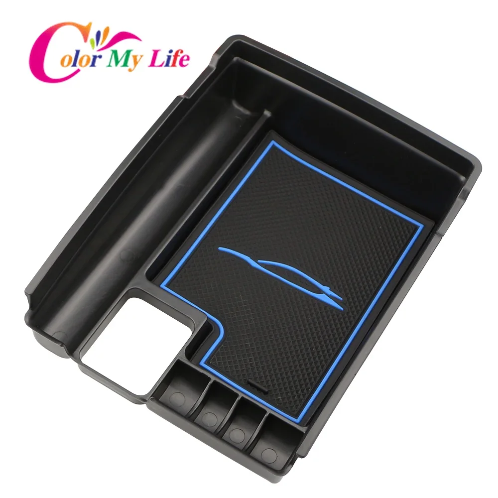 Car Central Storage Armrest Storage Box for Nissan X-trail T32 Rogue 2014-2021 Arm Rest Glove Tray Holder Case Pallet Container