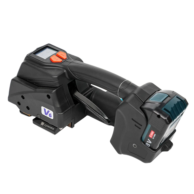 

V6 3500N High Tension Semi Automatic Strapping Machine 18V 5.0Ah Large Battery Portable Electric Strapping Tool for PET PP
