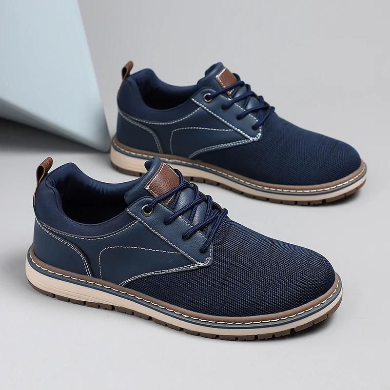 

Men Casual Dress Sneakers Outdoor Comfort Lightweight Leisure Shoes Breathable Mesh Walking Shoes Soft Sole Sports Shoes
