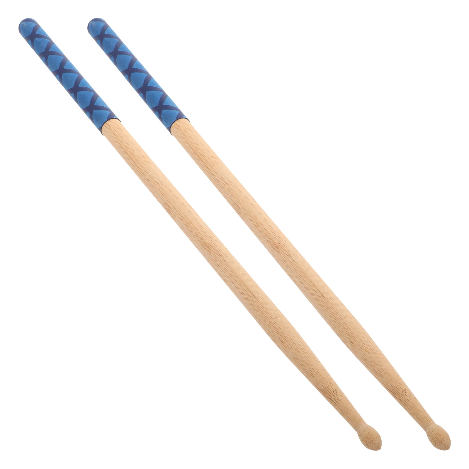 

1 Pair Natural Wood Drumsticks Anti-Slip Grip Professional Kids Solid Snare Drum 5A Practice Sticks Replacement Percussion