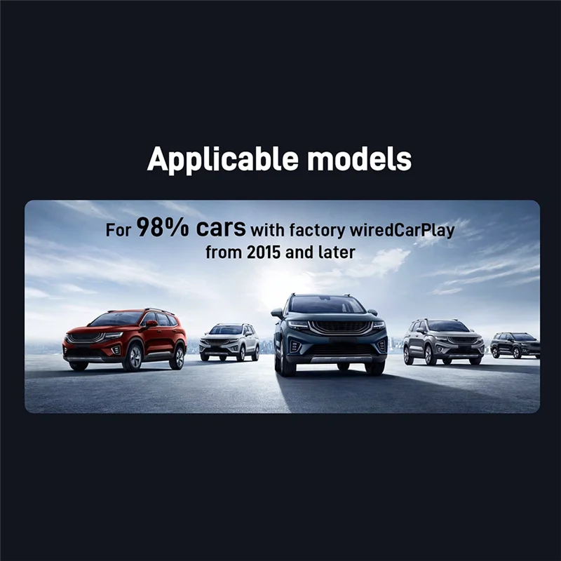 Compact Wireless Carplay Adapter Converts Wired To Wireless Carplay Adapter For Phone Wireless Car-To-Machine Adapter Plug Play