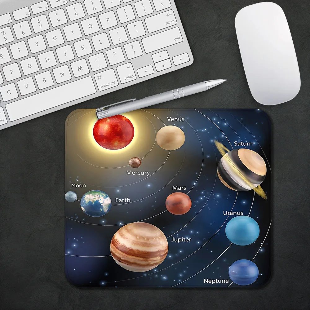 Universe Planets Gaming Mouse Pad XS Small Mousepad For PC Gamer Desktop Decoration Office Mouse Mat Deskmat Rug