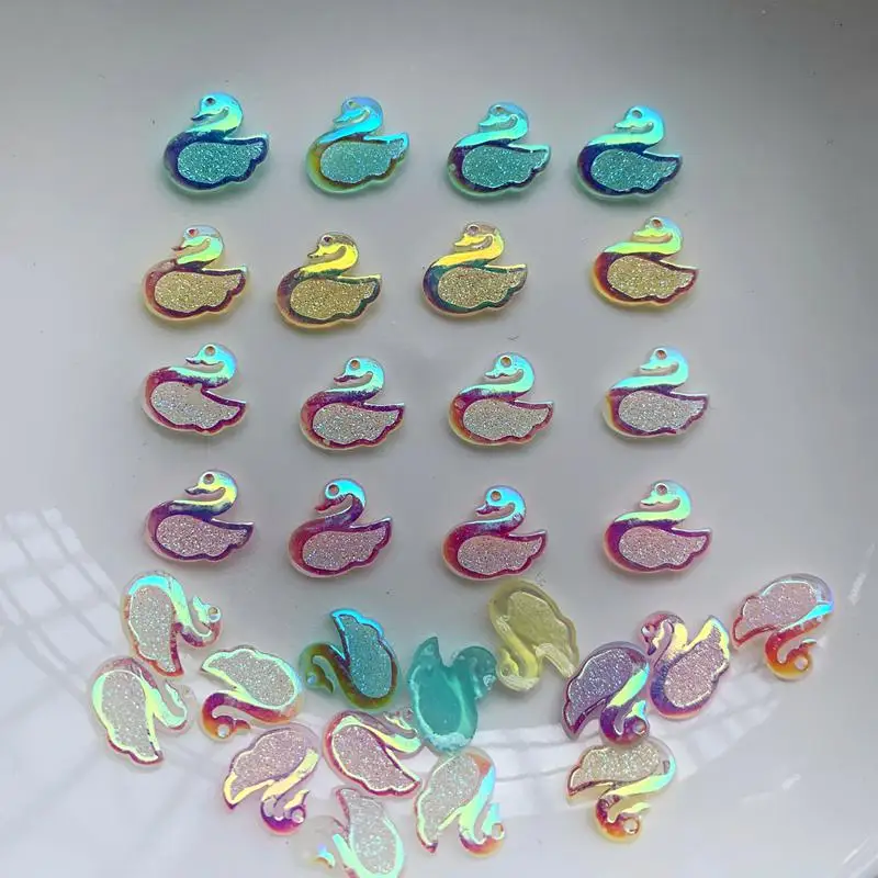 50pcs mixed color fluorescent nail enhancement Rhinestone Earrings accessories DIY decorative flat back crystals  scrapbooking