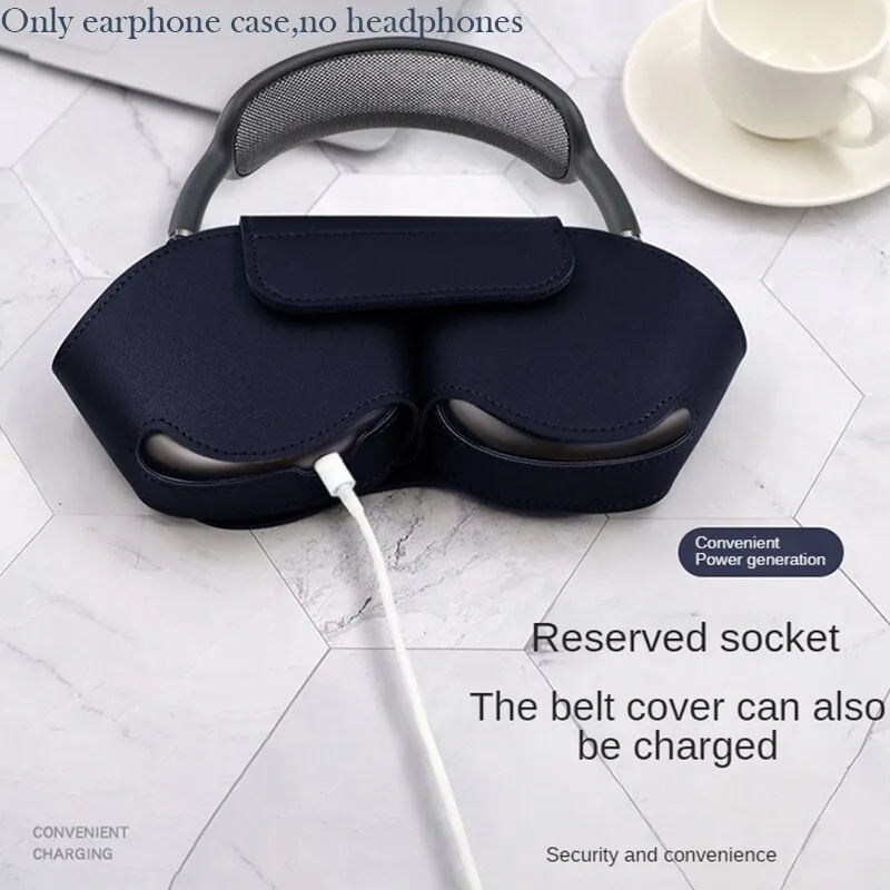 جراب واقي لairpods Max محمول باليد جراب جلدي منظم