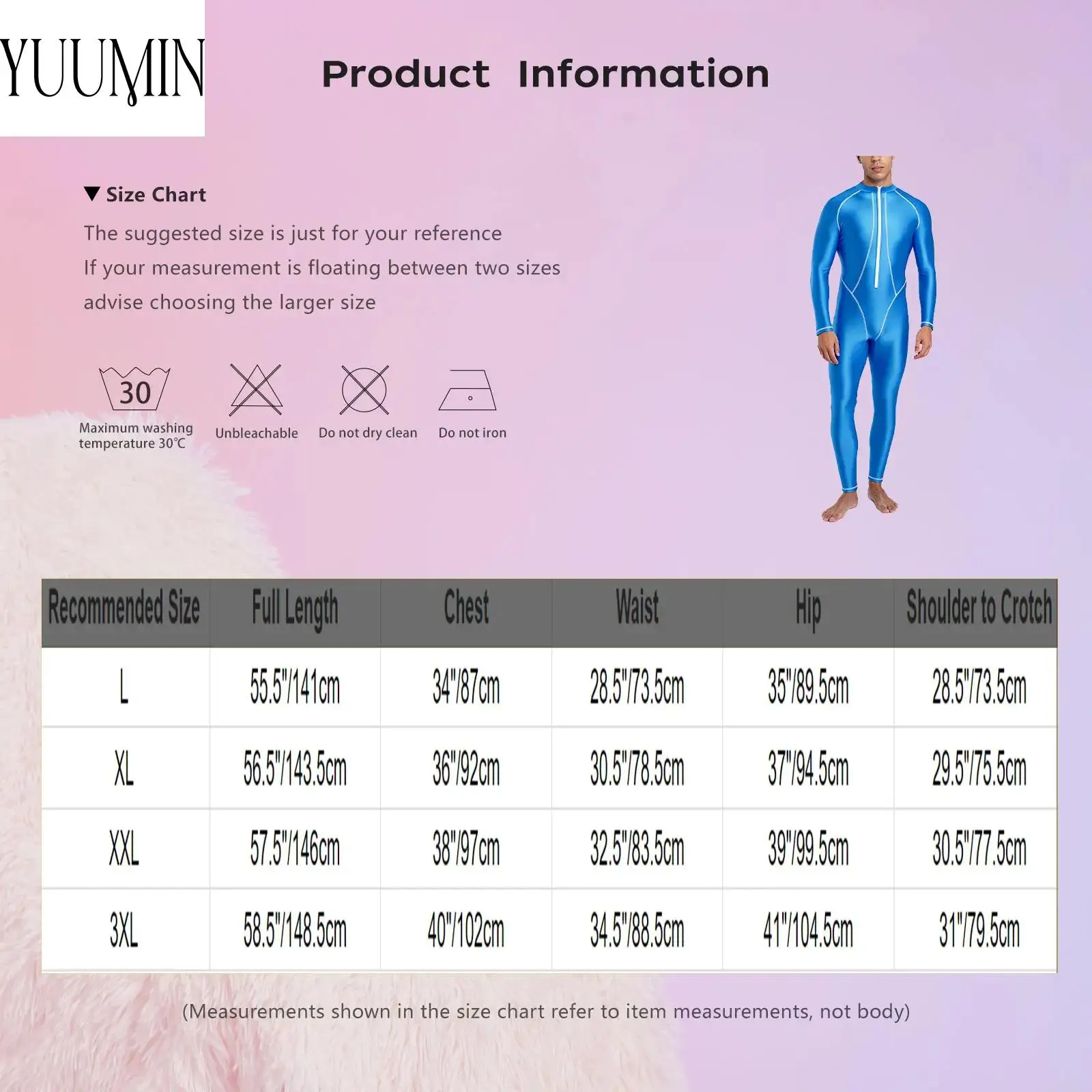 Men Glossy Full Body Swimsuit Mock Neck Long Sleeve Rash Guard Jumpsuit UPF50+ Quick Dry Breathable for Surfing Diving Swimming