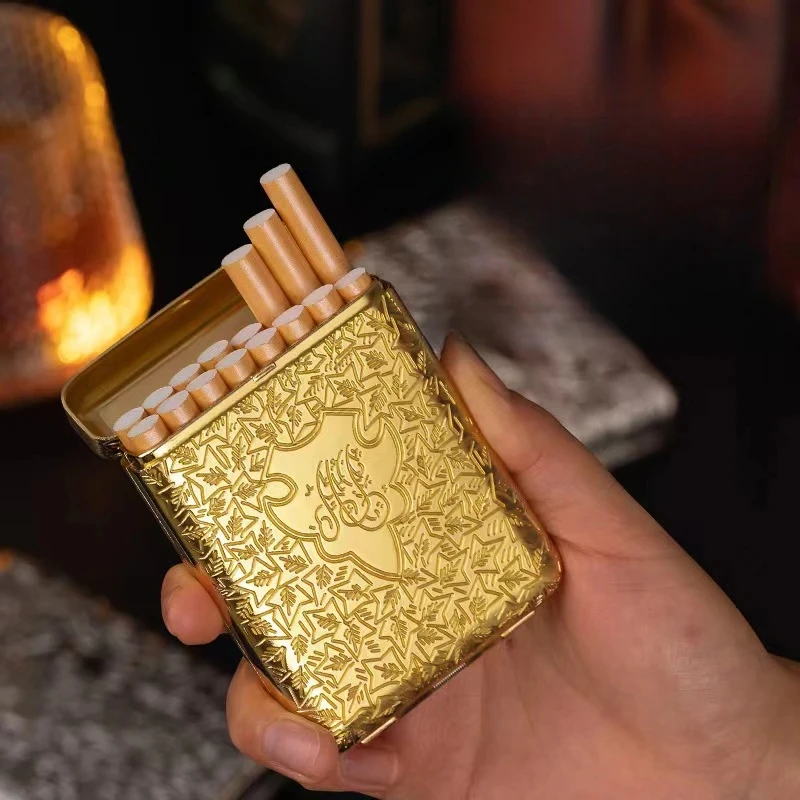 

Vintage Engraved Cigarette Case, Shelby Container, Pocket Holder, Cigarette Organizer, Gift Box for Men