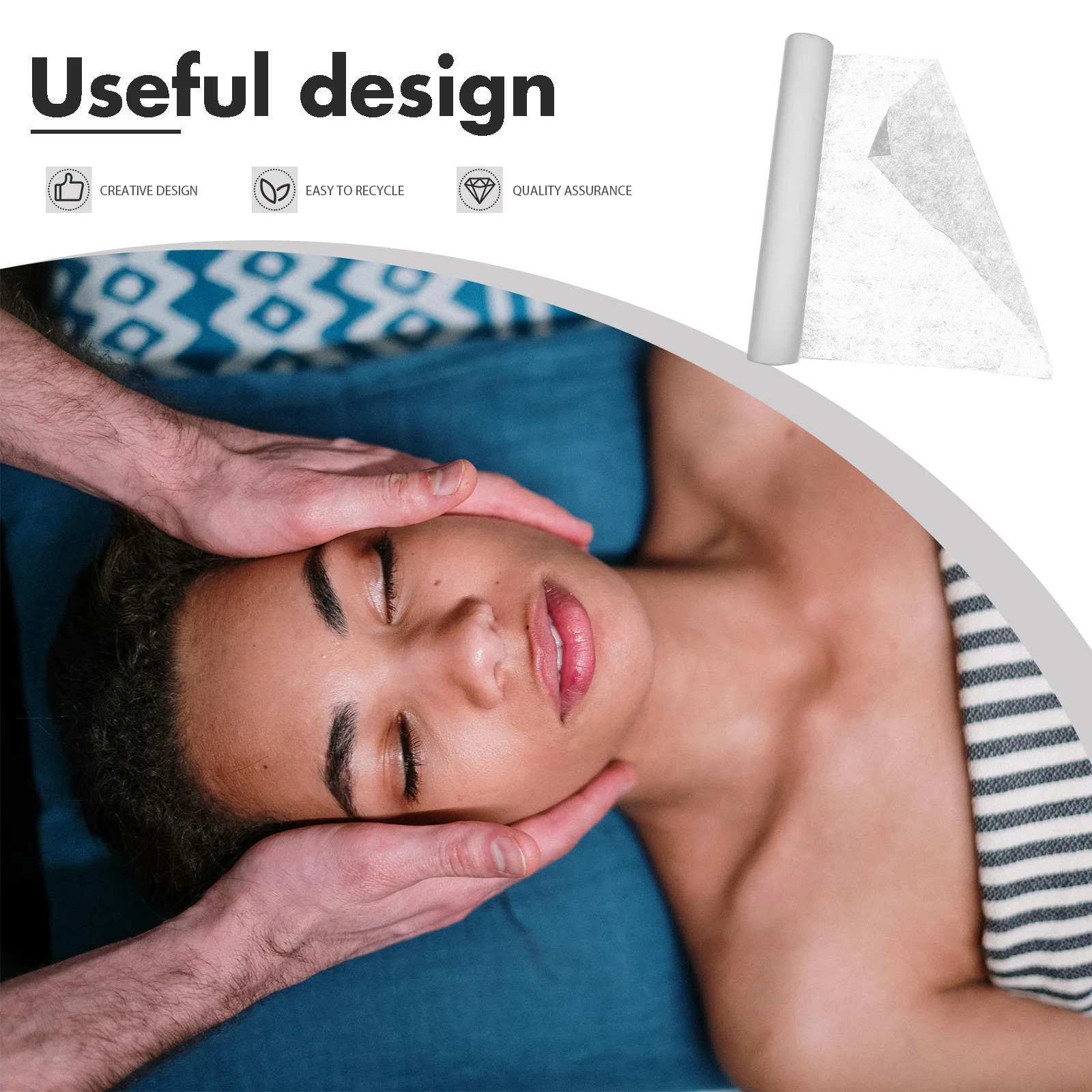 50 قطعة سميكة المتاح غير المنسوجة النسيج مسند الرأس يغطي سبا تدليك السرير الوجه وسادة يغطي صالون لوازم التجميل #2