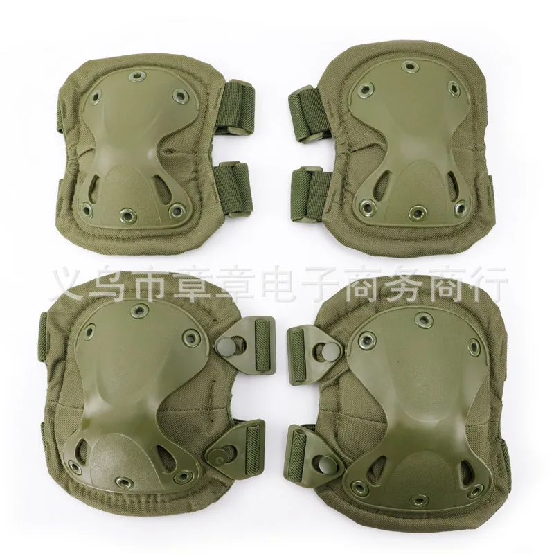 King Kong Joelho Conjunto De Proteção, Equipamento De Campo De Ventilador Militar, Proteção De Cotovelo, Ciclismo Protetor De Esportes, Conjunto De 4